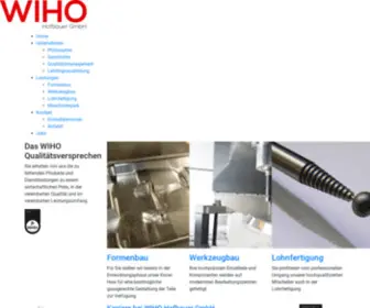 Wiho-Formenbau.at(Fräsen) Screenshot