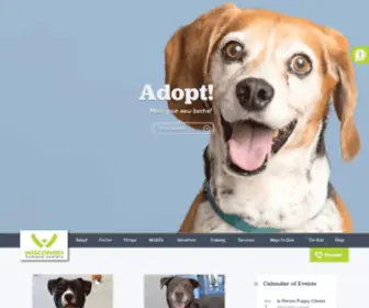 Wihumane.org(Wisconsin Humane Society) Screenshot