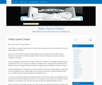 Wii-Cheats.com(W88网登录(中国)集团公司) Screenshot