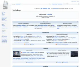 Wiibrew.org(WiiBrew) Screenshot