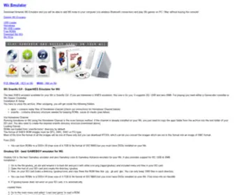 Wiiemulator.com(Wii Emulator) Screenshot