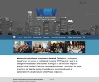 Wiiin.org(Women in Institutional Investments Network) Screenshot