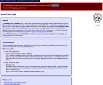 Wiimmfi.de(Wiimmfi Main Page) Screenshot