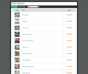 Wiiroms.net(Wii ROMs Nkit ISO & WBFS) Screenshot