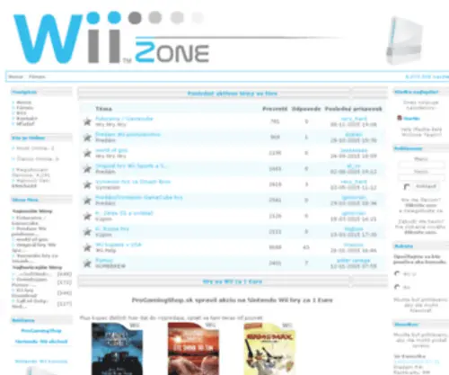 Wiizone.sk(Wiizone) Screenshot