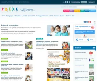 Wij-Leren.nl(Kennis over onderwijs en scholen) Screenshot