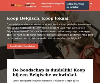 Wijkopenlokaal.be(Steun de lokale Belgische handelaars) Screenshot