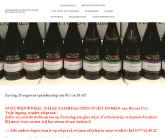 WijNdomein-Pres-DE-Gand.be(WIJNDOMEIN PRES DE GAND) Screenshot