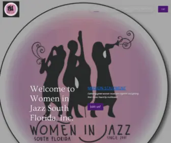 Wijsf.com(Women in Jazz South Florida) Screenshot