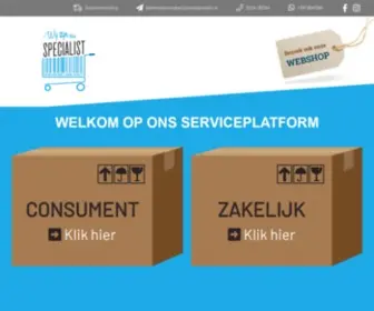 WijZijnuwspecialist.nl(Wij zijn uw Specialist) Screenshot