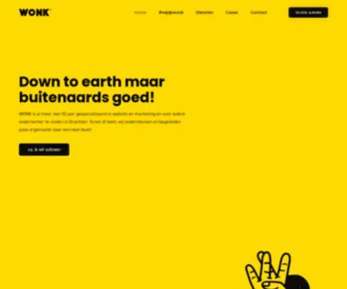 WijZijnwonk.nl(Websites, Vormgeving & Online Marketing) Screenshot