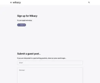 Wikacy.com(Wik Beta) Screenshot