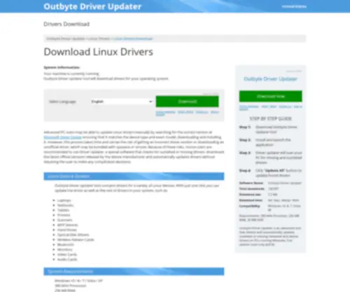 Wiki-Drivers.com(Outbyte Driver Updater) Screenshot