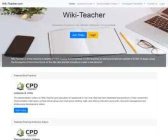 Wiki-Teacher.com(CCSD Wiki) Screenshot