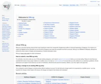 Wiki.sg(The Free Encyclopedia for Singaporeans) Screenshot