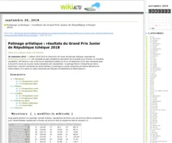 Wikiactu.com(Wiki Actu Francophone) Screenshot
