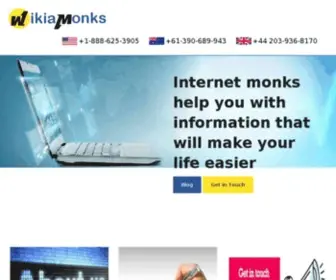 Wikiamonks.com(Email technical support) Screenshot