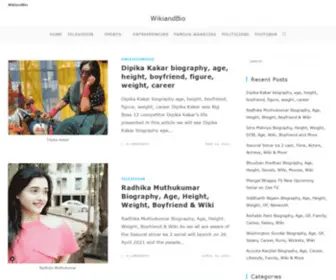 Wikiandbio.in(WikiandBio) Screenshot