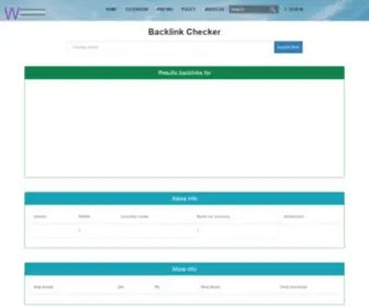 Wikibacklink.com(Free Baclink Checker tool) Screenshot