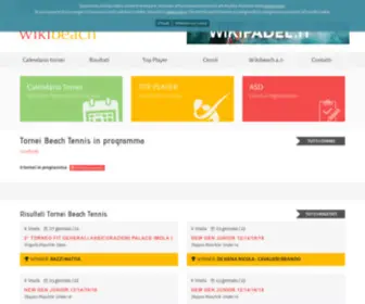 Wikibeach.it(Calendario e risultati tornei di Beach Tennis) Screenshot