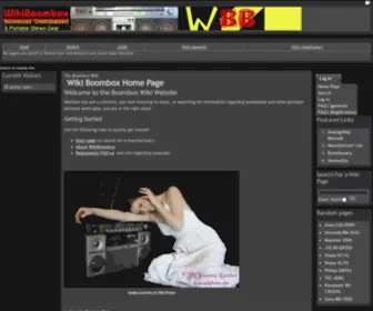 Wikiboombox.com(Wiki Boombox) Screenshot