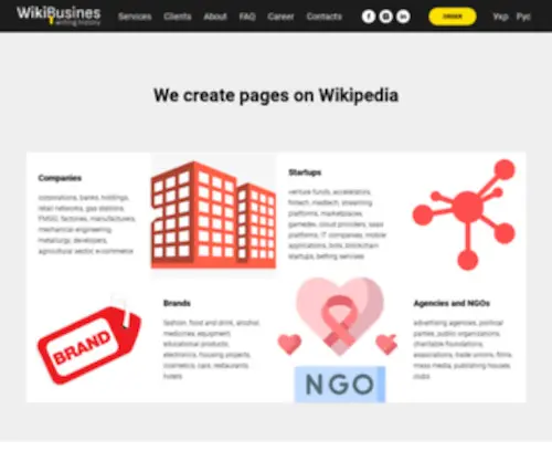 Wikibusiness.org(The Official Wiki Business Encyclopedia) Screenshot