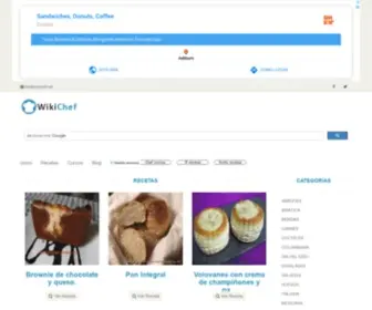 Wikichef.net(Recetas de Cocina) Screenshot