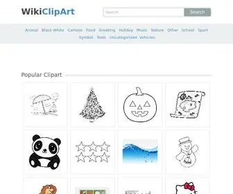 Wikiclipart.com(All popular Clipart gallery) Screenshot