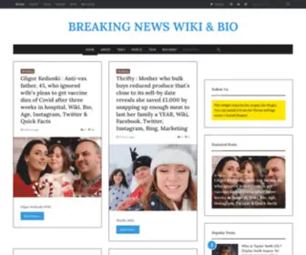 Wikicnn.com(BREAKING NEWS WIKI & BIO) Screenshot