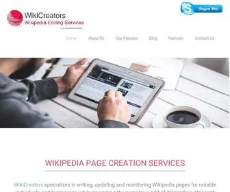 Wikicreators.com(WikiCreators) Screenshot