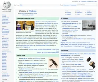 Wikidaily.org(The free encyclopedia) Screenshot