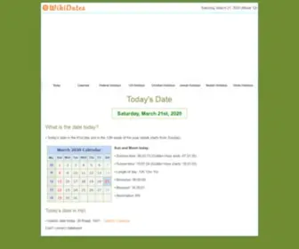 Wikidates.org(Today's Date) Screenshot