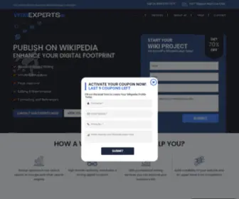 Wikiexpertsinc.com(Professional Wikipedia Services Like Never Before) Screenshot