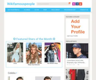 Wikifamouspeople.com(Celebs) Screenshot