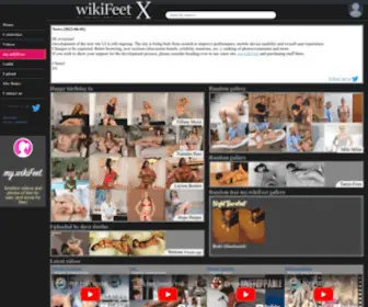 Wikifeetx.com(WikiFeet X) Screenshot