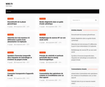 Wikifr.com(WiKi Fr) Screenshot