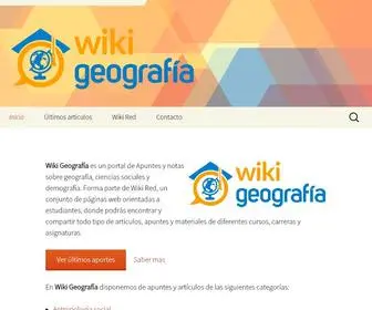 Wikigeografia.net(Apuntes y notas sobre geograf) Screenshot