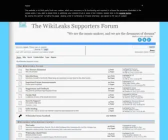 Wikileaks-Forum.com(The WikiLeaks Supporters Forum) Screenshot