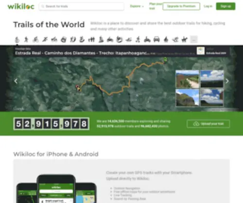 Wikiloc.com(Trails of the World) Screenshot
