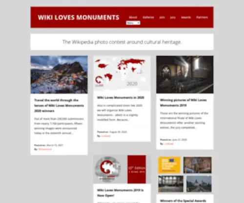 Wikilovesmonuments.eu(Wiki Loves Monuments) Screenshot