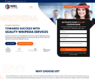 Wikimastersinc.com(Experienced, Professional and Knowledgeable Wikipedia Services For Hire) Screenshot