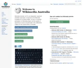 Wikimedia.org.au(Wikimedia Australia) Screenshot