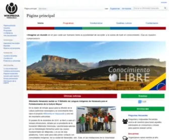 Wikimedia.org.ve(Wikimedia Venezuela) Screenshot