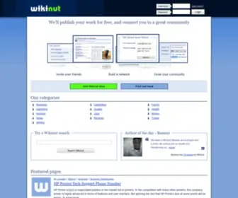 Wikinut.com(Writer's community) Screenshot