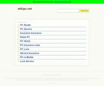 Wikipc.net(Mode Maintenance) Screenshot