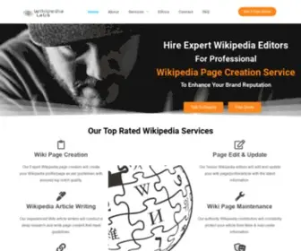 Wikipedialabs.com(Wikipedia Page Creation) Screenshot