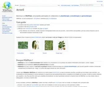Wikiphyto.org(L'encyclopédie) Screenshot