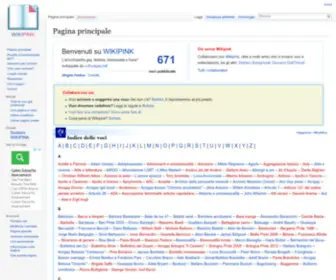 Wikipink.org(L'enciclopedia LGBT italiana) Screenshot