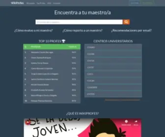 Wikiprofes.com(Una comunidad para evaluar) Screenshot