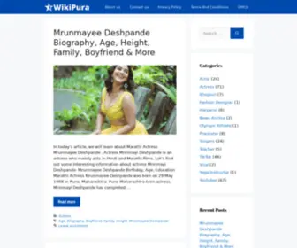 Wikipura.com(Celebrities Biography) Screenshot